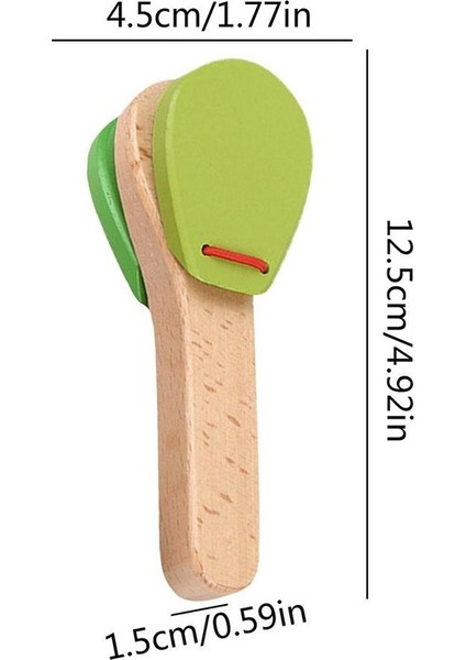 4 Pcs Yaratıcı Ahşap Kastanyet Klaket Çocuk Erken Eğitim Müzik Oyuncaklar (Yurt Dışından) modelleri