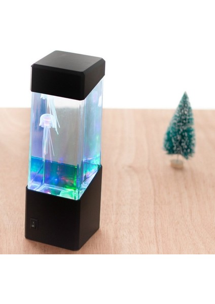 LED Denizanası Yaratıcı Atmosfer Gece Lambası Ev Dekorasyonu Çok Renkli (Yurt Dışından)