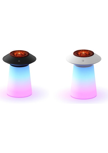 HX126 Rgb Işık Simülasyonlu Alev Nemlendirici Siyah (Yurt Dışından) fiyatları