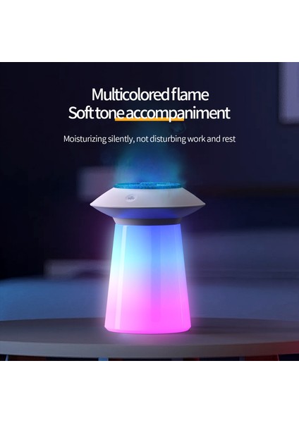 HX126 Rgb Işık Simülasyonlu Alev Nemlendirici Siyah (Yurt Dışından) fırsatları