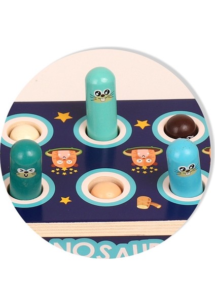 Ahşap Vuran Hamster Oyuncak, Stil: Dinozor (Yurt Dışından)