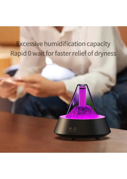 80ML Volkanik Lav Aromaterapi Nemlendirici Siyah (Yurt Dışından) fırsatları