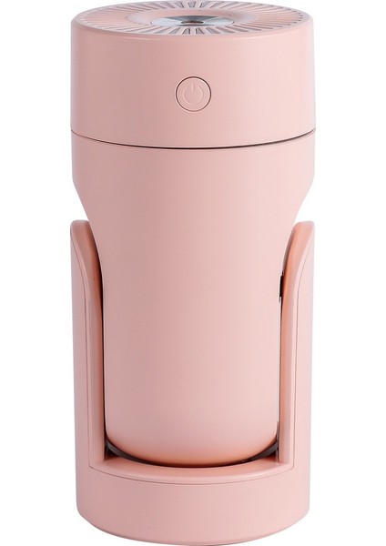 L09 USB Takılabilir Döner Renkli Gece Lambası Nemlendirici Pembe (Yurt Dışından)