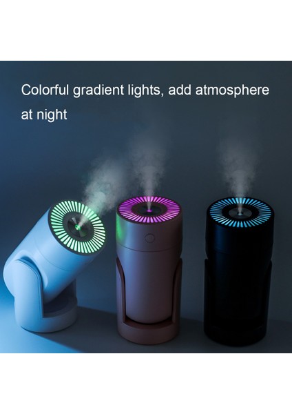 L09 USB Takılabilir Döner Renkli Gece Lambası Nemlendirici Pembe (Yurt Dışından) fırsatları
