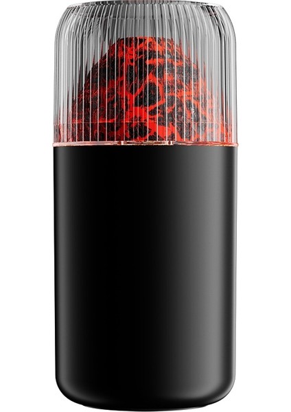 USB Renkli Ortam Işıkları Hava Nemlendirici Siyah (Yurt Dışından)