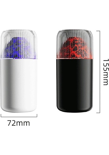 USB Renkli Ortam Işıkları Hava Nemlendirici Siyah (Yurt Dışından) modelleri
