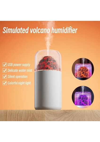 USB Renkli Ortam Işıkları Hava Nemlendirici Siyah (Yurt Dışından) fırsatları