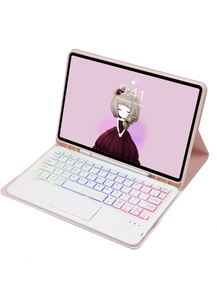 Samsung Galaxy Tab S6 Lite Pembe Klavye Kılıfı (Yurt Dışından) modelleri