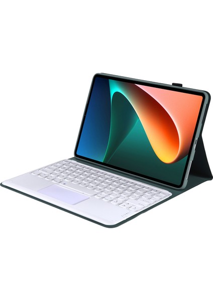 Y0N5-A Bluetooth Klavye Pu Kılıf Koyu Yeşil (Yurt Dışından)