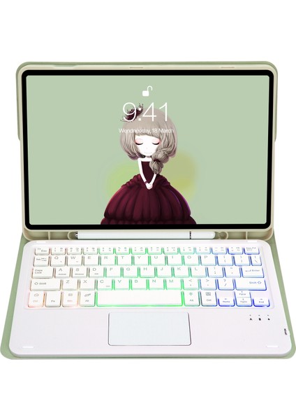 Samsung Galaxy Tab S6 Lite Açık Yeşil Klavye Kılıfı (Yurt Dışından) fırsatları