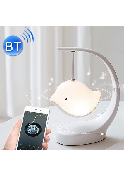 Kuş Hoparlör Gece Lambası, Stil:bluetooth Çok Renkli (Yurt Dışından)