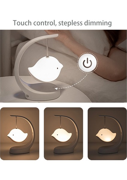 Kuş Hoparlör Gece Lambası, Stil:bluetooth Çok Renkli (Yurt Dışından)