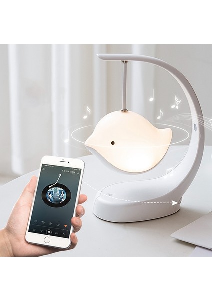 Kuş Hoparlör Gece Lambası, Stil:bluetooth Çok Renkli (Yurt Dışından)
