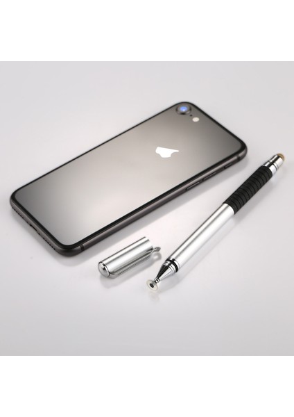 Evrensel 2 Arada 1 Yuvarlak Ince Uç Kapasitif Kalem Kalem Gümüşü (Yurt Dışından) fırsatları