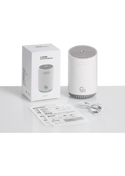 Kablosuz Q3 Nemlendirici Mini USB Şarjlı Taşınabilir Hava Temizleme Cihazı Gri (Yurt Dışından) fırsatları