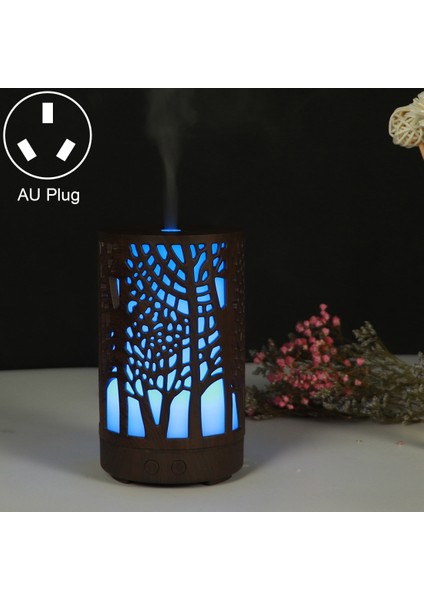 200ML Hollow-Out Orman Desenli Ahşap Nemlendirici Au Fiş Koyu Kahve-3 (Yurt Dışından) fırsatları