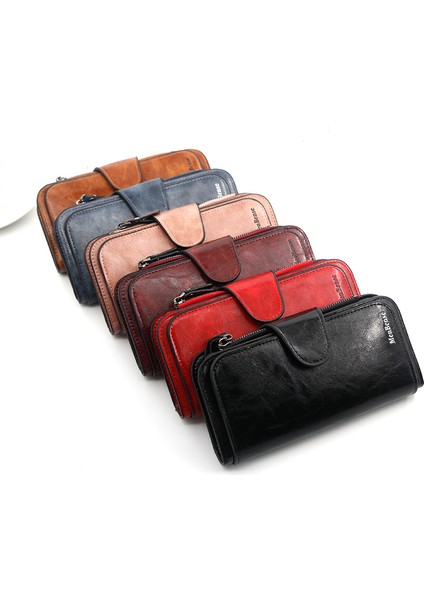 Toka Bayanlar Uzun Cüzdan Cep Telefonu Çantası Çoklu Kart Yuvası Para Cüzdanı Clutch (Yurt Dışından)