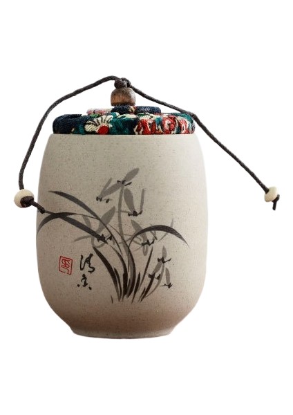 Mini Küçük Taşınabilir Seramik Çay Tenekesi Mühürlü Çay Tenekesi Hareket Halinde Saklama Kavanozu (Yurt Dışından)