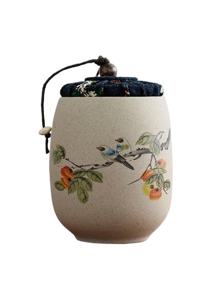 Mini Küçük Taşınabilir Seramik Çay Tenekesi Mühürlü Çay Tenekesi Hareket Halinde Saklama Kavanozu (Yurt Dışından)