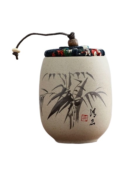 Mini Küçük Taşınabilir Seramik Çay Tenekesi Mühürlü Çay Tenekesi Hareket Halinde Saklama Kavanozu (Yurt Dışından)