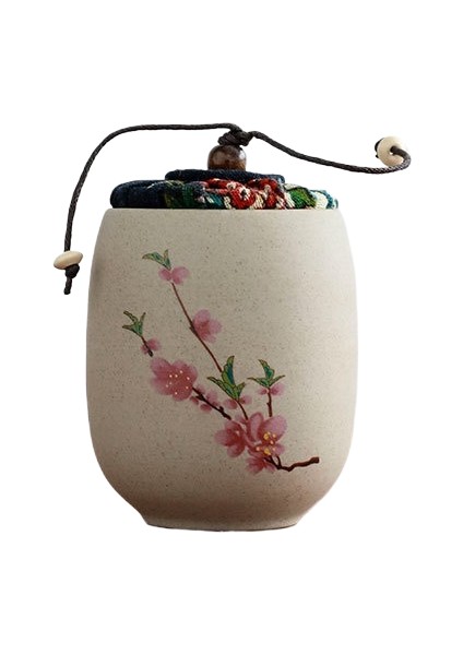 Mini Küçük Taşınabilir Seramik Çay Tenekesi Mühürlü Çay Tenekesi Hareket Halinde Saklama Kavanozu (Yurt Dışından)