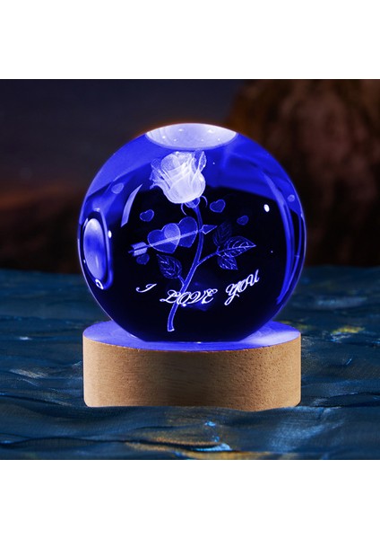 3D Kristal Küre Masaüstü Süsleri (Yurt Dışından)