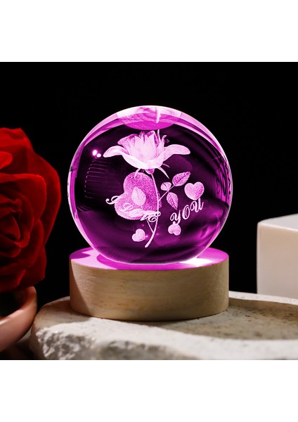 3D Kristal Küre Masaüstü Süsleri (Yurt Dışından)