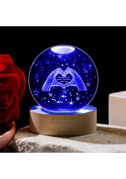 3D Kristal Küre Masaüstü Süsleri (Yurt Dışından)