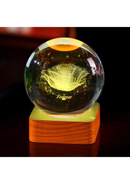 3D Kristal Küre Masaüstü Süsleri (Yurt Dışından)