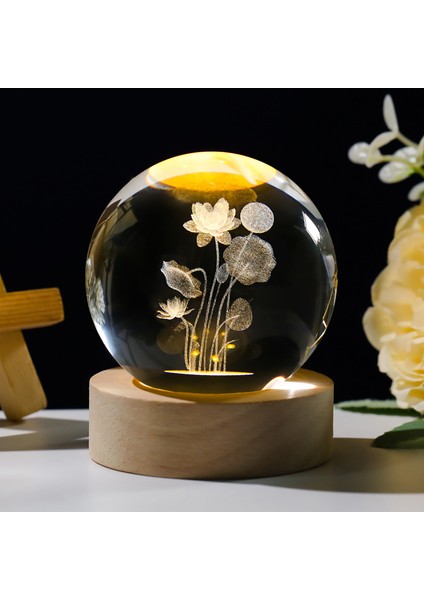 3D Kristal Küre Masaüstü Süsleri (Yurt Dışından)