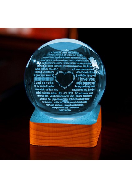 3D Kristal Küre Masaüstü Süsleri (Yurt Dışından)