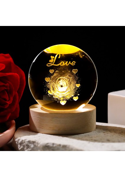 3D Kristal Küre Masaüstü Süsleri (Yurt Dışından)