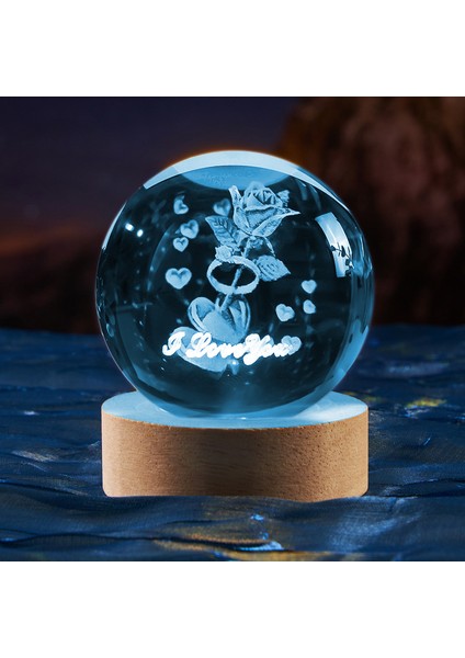 3D Kristal Küre Masaüstü Süsleri (Yurt Dışından)
