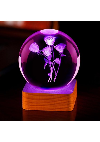 3D Kristal Küre Masaüstü Süsleri (Yurt Dışından)