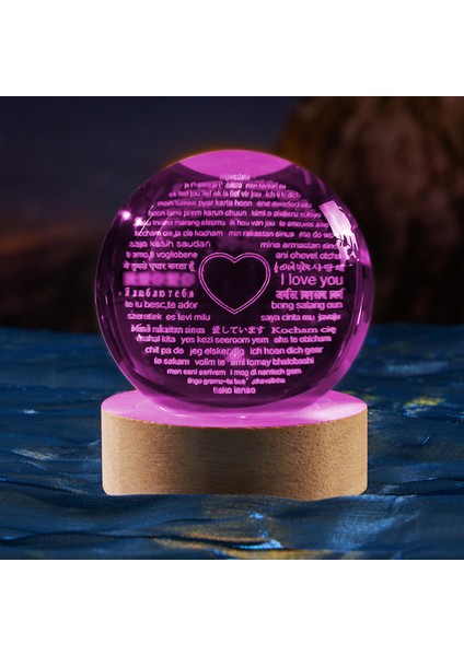 3D Kristal Küre Masaüstü Süsleri (Yurt Dışından)