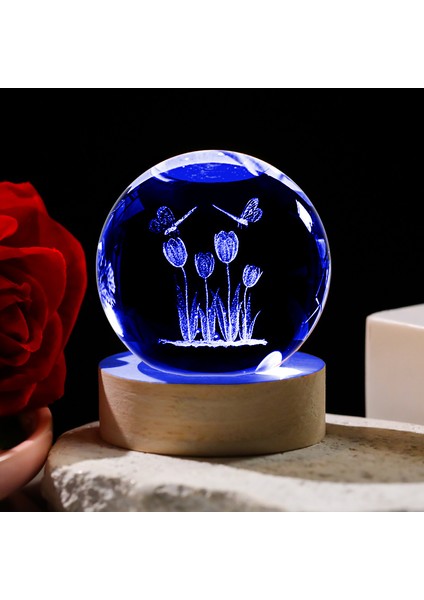 3D Kristal Küre Masaüstü Süsleri (Yurt Dışından)