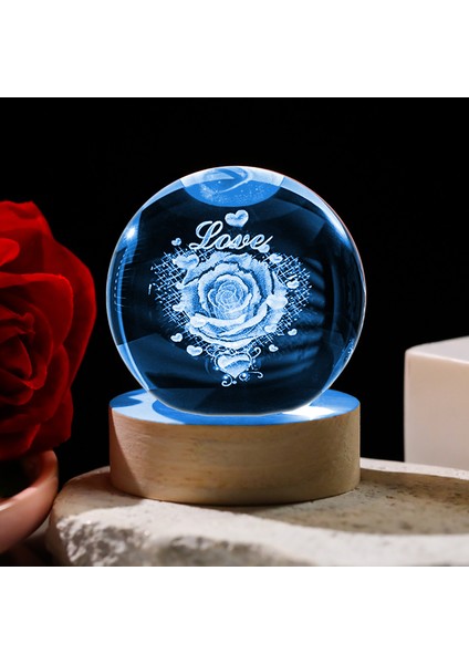 3D Kristal Küre Masaüstü Süsleri (Yurt Dışından)