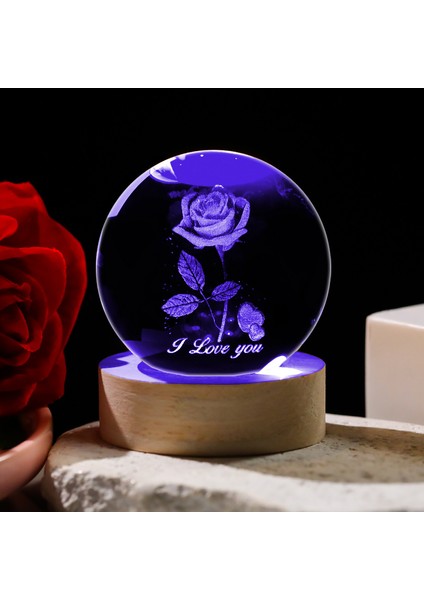 3D Kristal Küre Masaüstü Süsleri (Yurt Dışından)