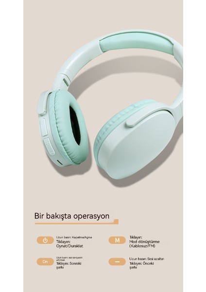 Kablosuz Bluetooth Kulaklık Kulaklık Başlığı Gürültü Önleyici Mobil Oyun Bluetooth Kulaklık (Yurt Dışından) fiyatları