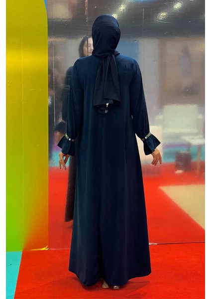 Taş Detaylı Elbise 6033 Lacivert fiyatları