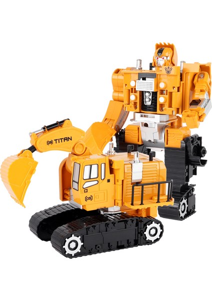 Transformer Robot King Kong Mühendislik Araba Modeli Çocuk Oyuncakları Ekskavatör Erkek Oyuncak Araba (Yurt Dışından)
