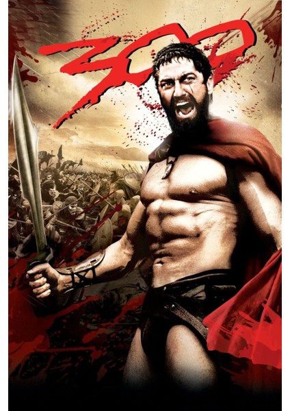 300 (2007) 0001 ( Folyo ) - Afiş - POSTER-1040 ( 35 cm x 50 cm )