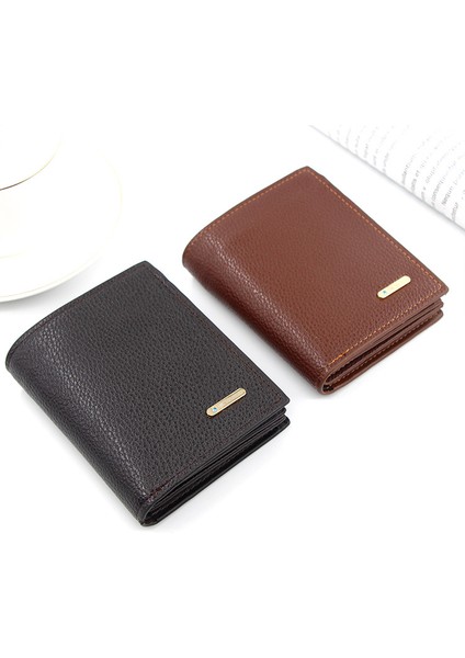 Erkek Cüzdanı Basit Gündelik Erkek Cüzdanı Para Cüzdanı Erkek Kısa Para Cüzdanı (Yurt Dışından) fırsatları