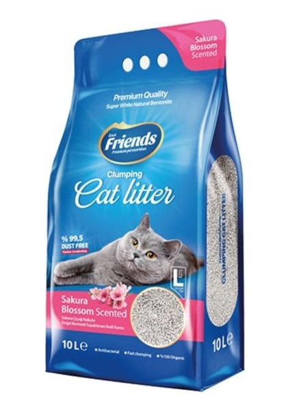 Sakura Çiçekli Kedi Kumu 10 Lt