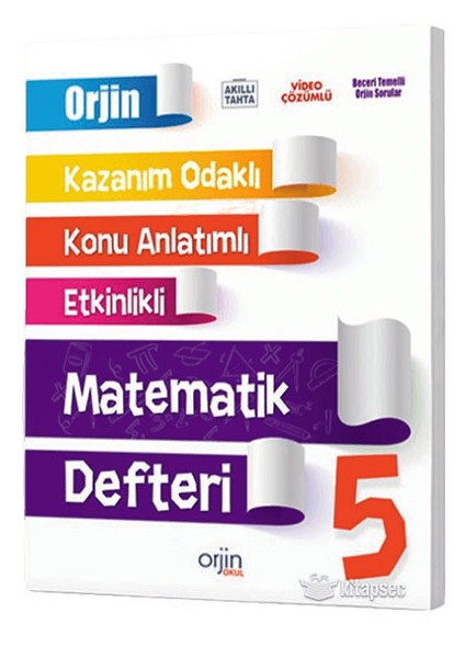 Kurmay Elt Yayınları 5.sınıf Matematik Konu Anlatım Defteri Orjin Serisi-Kurmay Yayınları