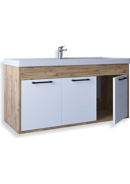 Lizbon 100 cm Mdf Banyo Lavabolu Alt Dolap