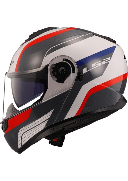 Strobe 2 Monza Siyah-Beyaz-Kırmızı Motosiklet Kaskı
