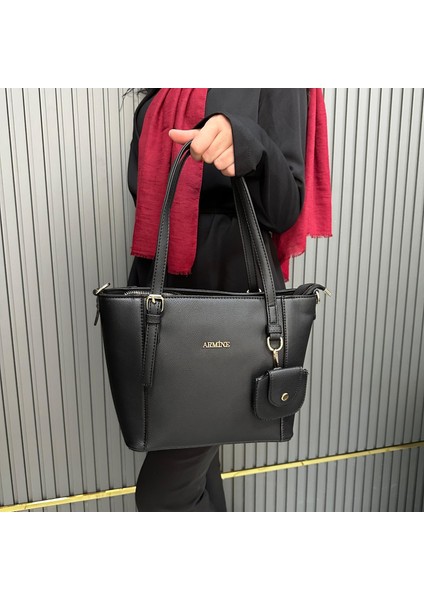 Bayan Çanta Düz Siyah AR34905