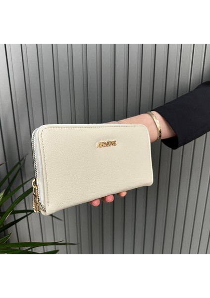 Bayan Çanta Düz Krem ARC0504