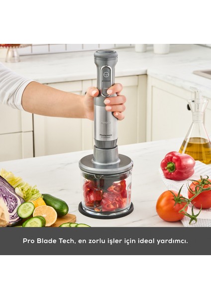 Mastermaid Prosteel 1000W Blender Set Cam Hazneli Galaxy Grey
